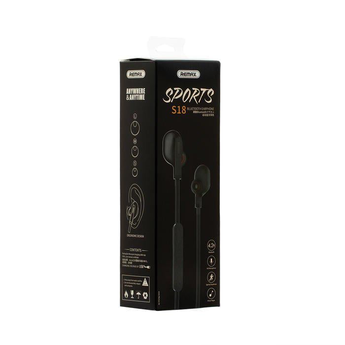 Наушники беспроводные Remax Sports S-18 Black