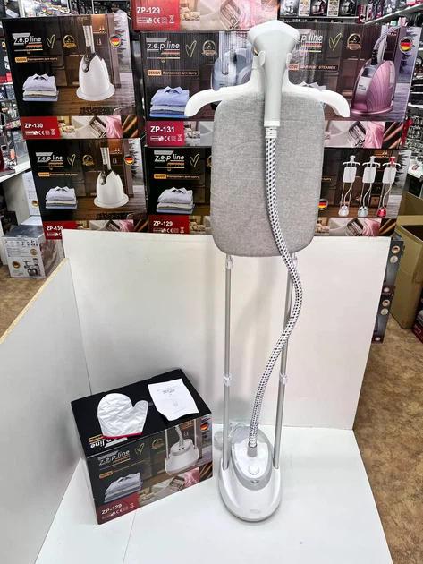 Відпарювач вертикальний для одягу зі стійкою Zepline ZP-129 3000W Білий (ZP-129/3) - фото 3 Відпарювач вертикальний для одягу зі стійкою Zepline ZP-129 3000W Білий (ZP-129/3) - фото 3