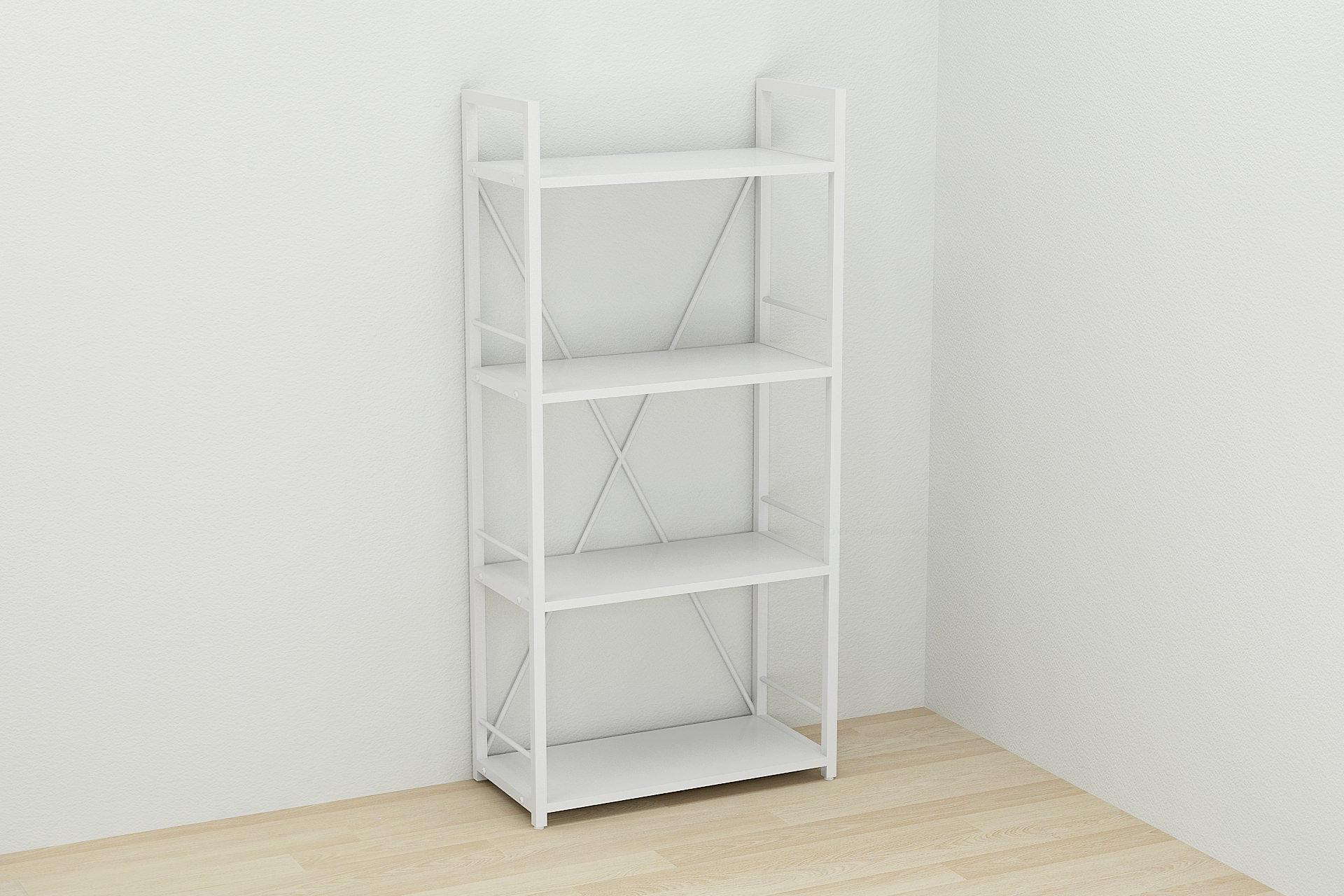 Етажерка Ferrum-decor Конект 4/60 ДСП 16 мм 120x60x28 см Білий (FRD-104242) - фото 4 Етажерка Ferrum-decor Конект 4/60 ДСП 16 мм 120x60x28 см Білий (FRD-104242) - фото 4