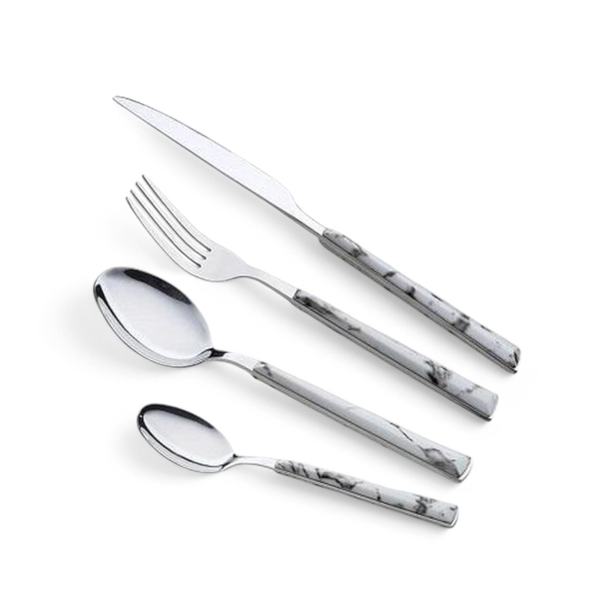 Набор столовых принадлежностей Maestro MR1535A-24 Фраже 24 предмета нержавеющая сталь 18/10 White (F_MR1535A/24White)