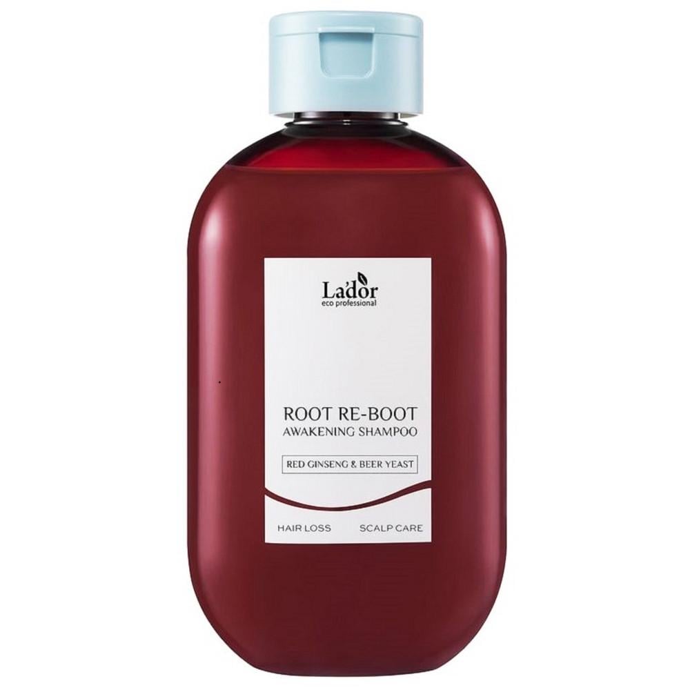 Шампунь для росту волосся La'dor Root Re-Boot Awakening Shampoo Red Ginseng & Beer Yeast з женьшенем 300 мл (8808033021502)