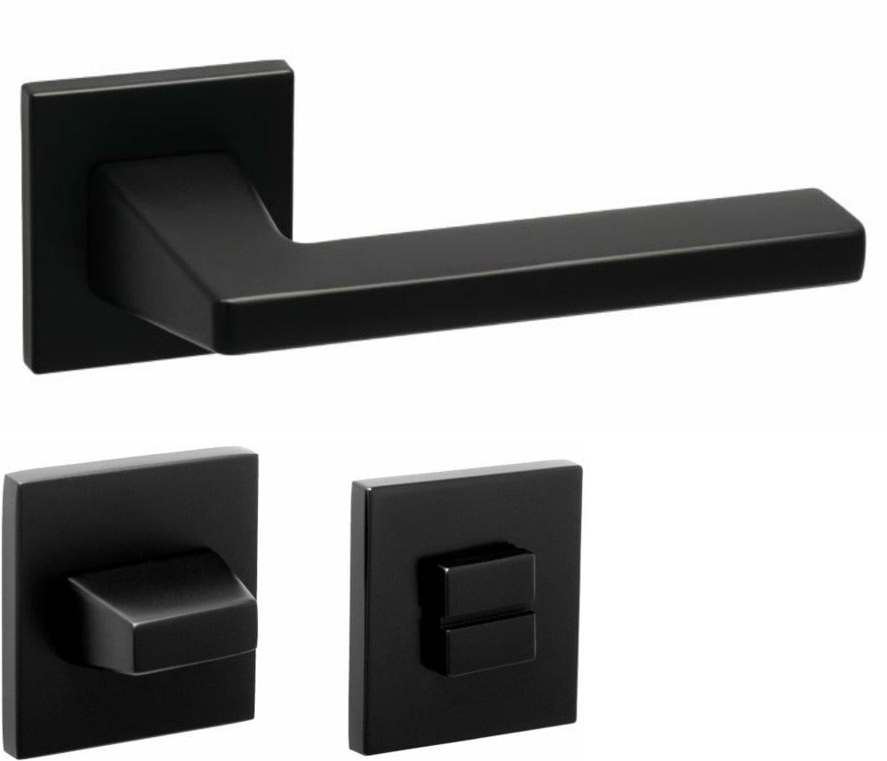 Ручки Safita Level HS LT MB WC-фиксатор Черный матовый (15320wc) - фото 1 Ручки Safita Level HS LT MB WC-фиксатор Черный матовый (15320wc) - фото 1