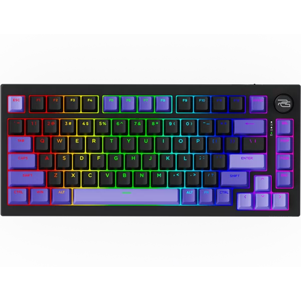 Клавиатура беспроводная Proove Gaming Coupe Ukraine Layout Black Purple (627890569)
