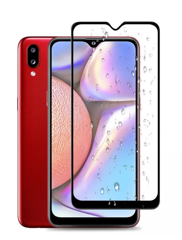 Защитное стекло для Samsung A10s полная проклейка экрана