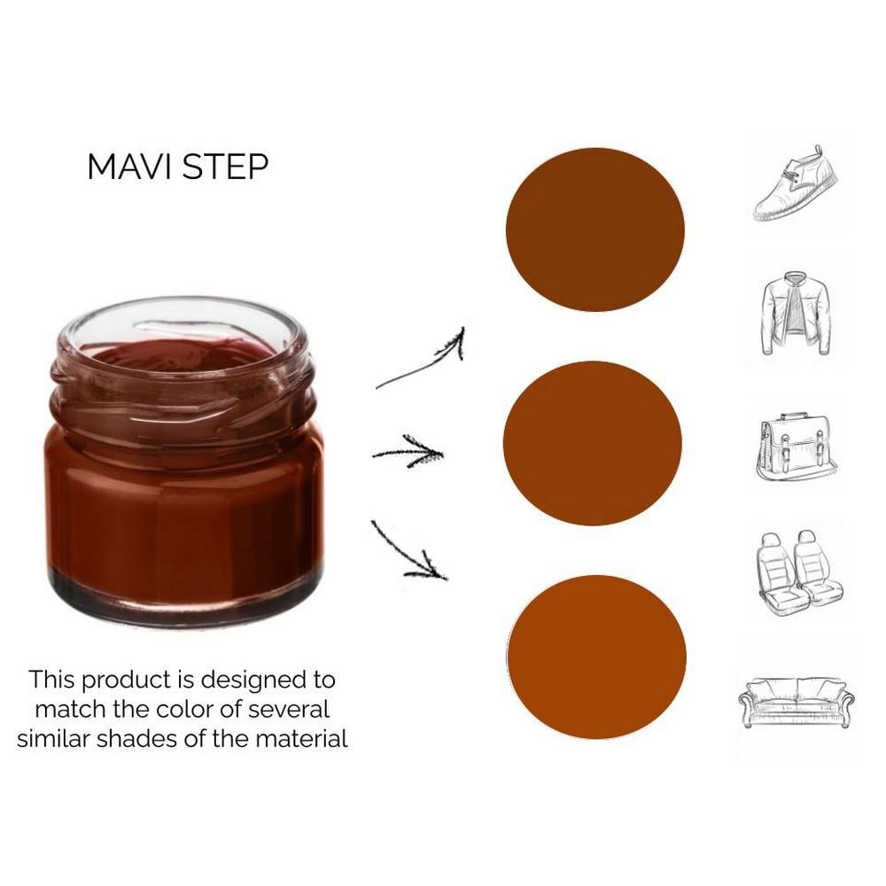 Краска-бальзам для замши и нубука MAVI STEP Multi Oil Balm 25 мл Коричневая кожа (E07/157/025) - фото 3