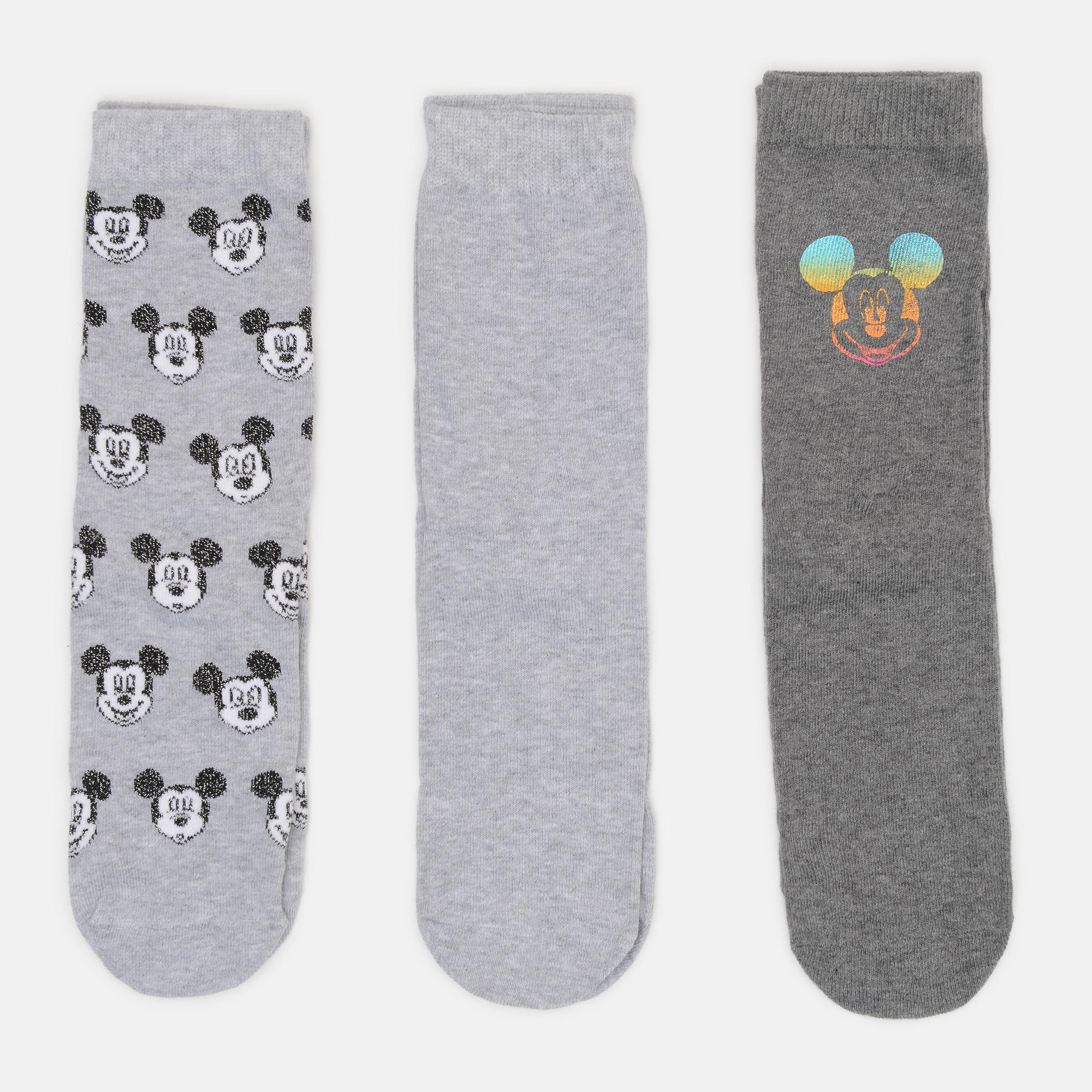 Шкарпетки C&A Міккі Маус 3 пари р. 35-38 Сірий (1609332512)
