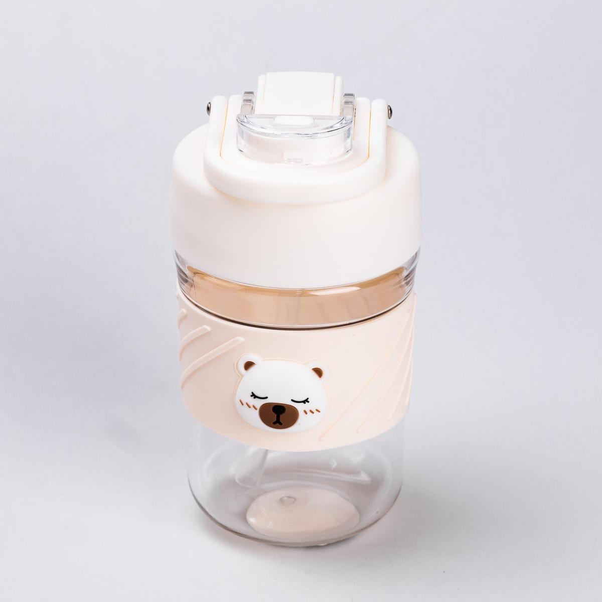 Бутылка для воды Bear с крышкой на защелке 450 мл Белый (HP28486W)