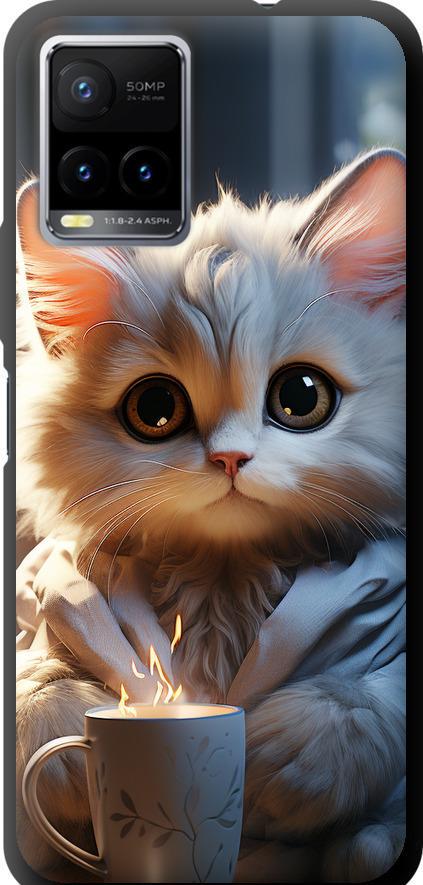 Чехол на Vivo Y33s White cat (5646b-2643-42517) Чехол на Vivo Y33s White cat (5646b-2643-42517)