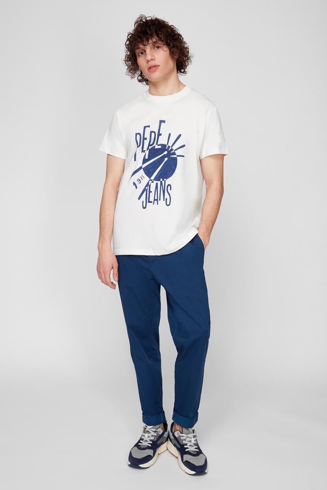 Футболка Pepe Jeans PM506909x01 мужская L Белый (186620)