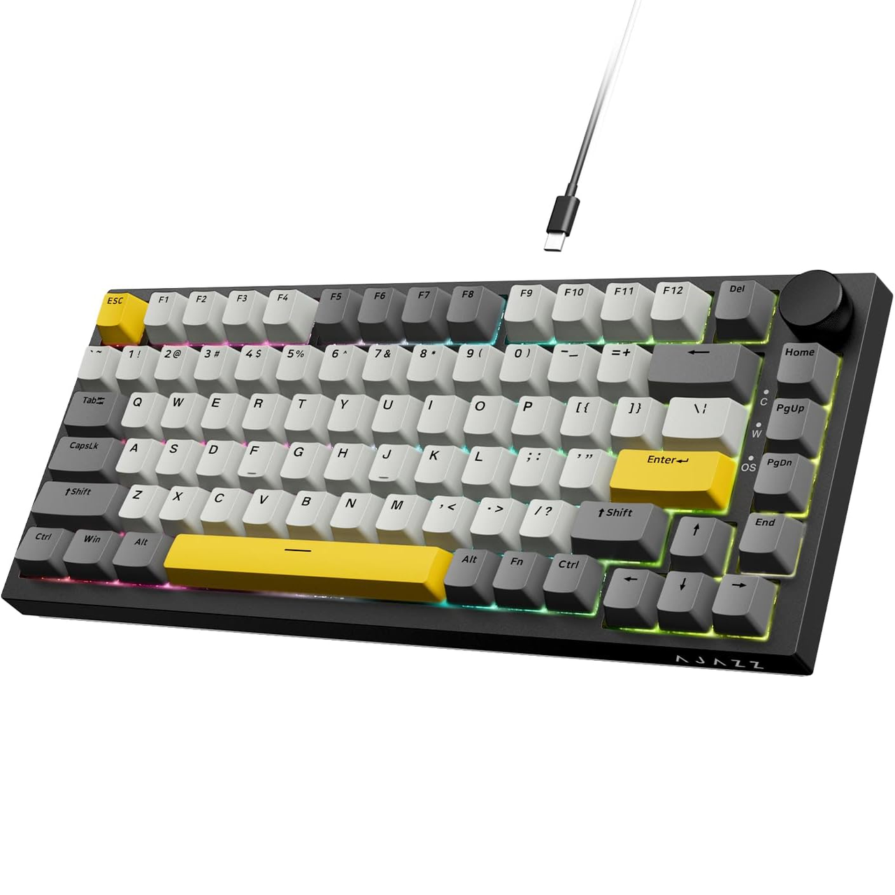 Проводная клавиатура Ajazz AK820 Bright Moon Switch Grey (2000173)