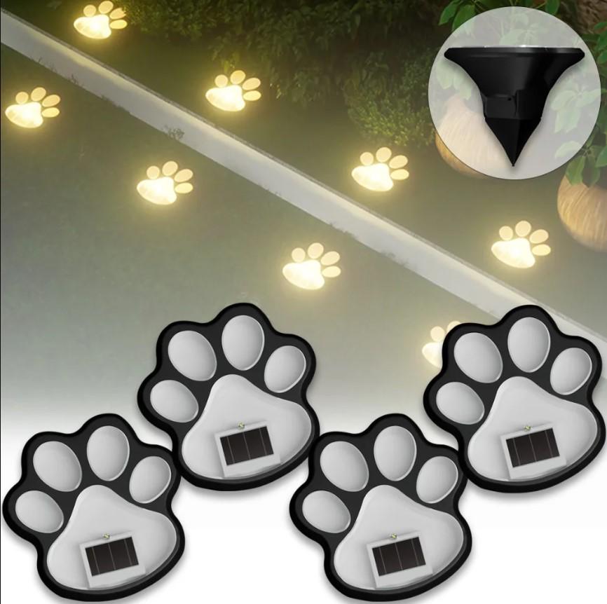 Набір ліхтарів на сонячній батареї Лапки вуличні 4 шт. Теплий білий (MX-00009033) - фото 3 Набір ліхтарів на сонячній батареї Лапки вуличні 4 шт. Теплий білий (MX-00009033) - фото 3