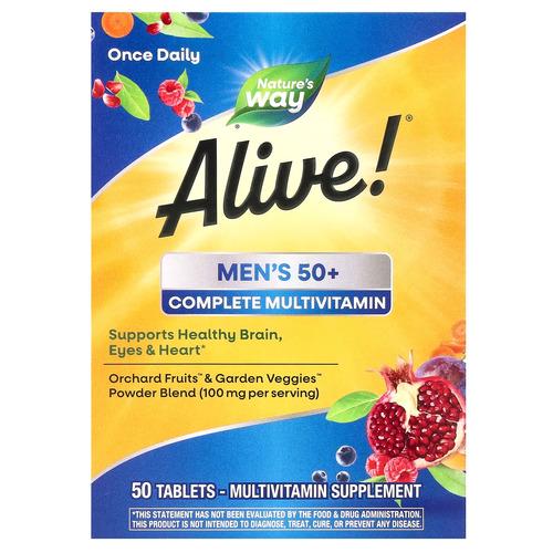 Вітаміни для віку 50+ Nature's Way Alive! Men's 50+ Complete Multivitamin 50 tab (NWY-13661)