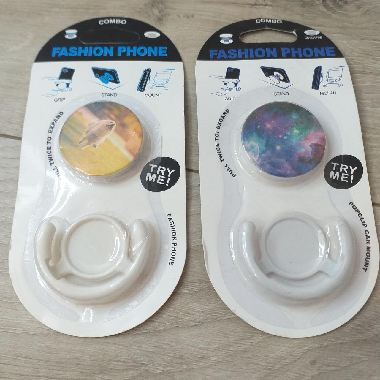 Попсокет держатель Fashion для 3D Combo 2 шт./1 уп. Белый (KG-10563) Попсокет держатель Fashion для 3D Combo 2 шт./1 уп. Белый (KG-10563)