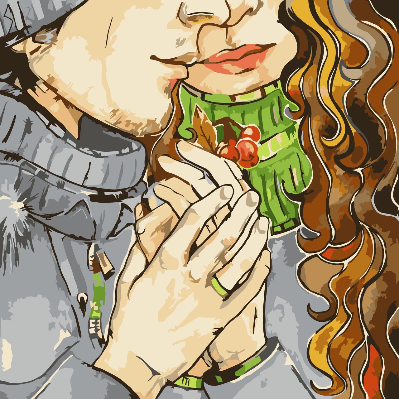 Картина по номерам Идейка Любовь 40x50 см (skl-КНО2634)