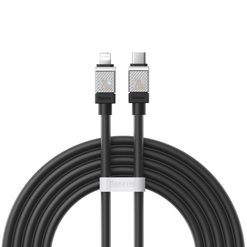 Кабель для быстрой зарядки телефона Baseus CoolPlay Series Type-C to Lightning 20W 2m Cable Black