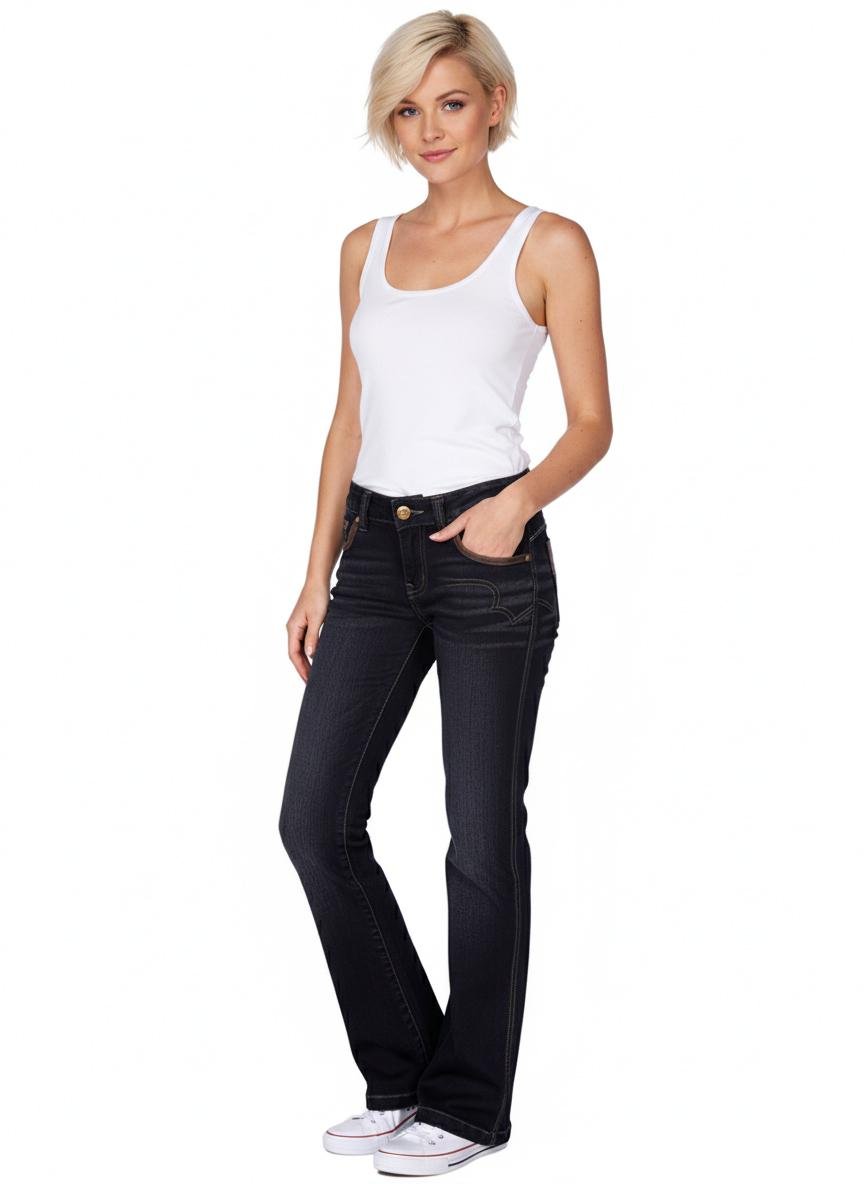 Джинси жіночі вінтажні 6th Avenue AV-314 р. 42 Чорний (AV-314-42) - фото 6