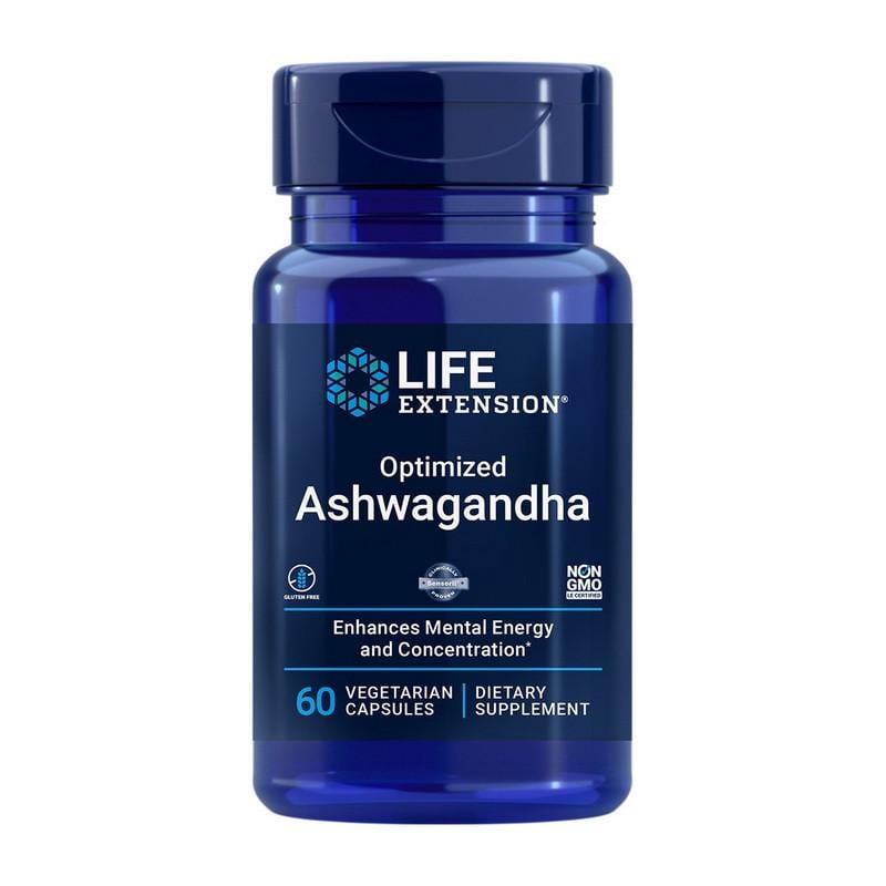 Экстракт ашваганда Life Extension Ashwagandha 60 капс. (20320-01)