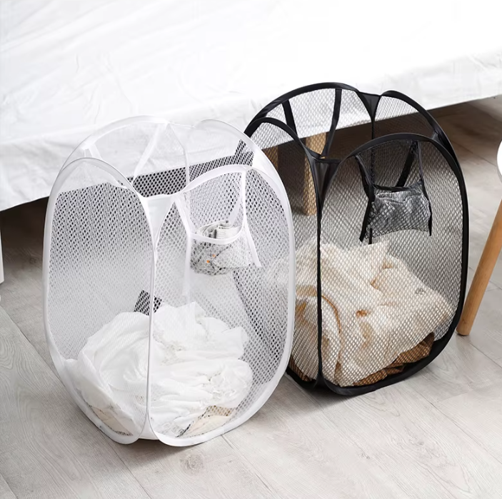 Кошик для білизни складаний 31х31х51 см Чорний (DXC090_black) - фото 6