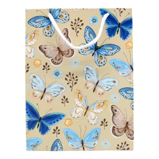 Пакет подарочный M28 Бабочки 17,5x23 см (НФ-00007120)