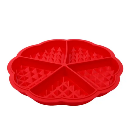 Форма силіконова для випічки Вафель у формі серця 17,5 см Червоний (UNA-43) - фото 3 Форма силіконова для випічки Вафель у формі серця 17,5 см Червоний (UNA-43) - фото 3