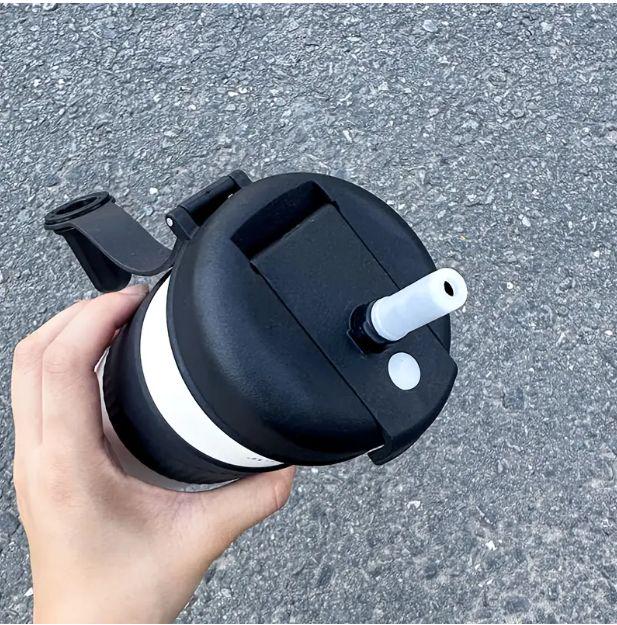 Термокухоль JUST TO BE DIFFERENT з соломинкою та чайним інфузором антиковзна без BPA 650 мл Чорно-білий (2803287782) - фото 6 Термокухоль JUST TO BE DIFFERENT з соломинкою та чайним інфузором антиковзна без BPA 650 мл Чорно-білий (2803287782) - фото 6