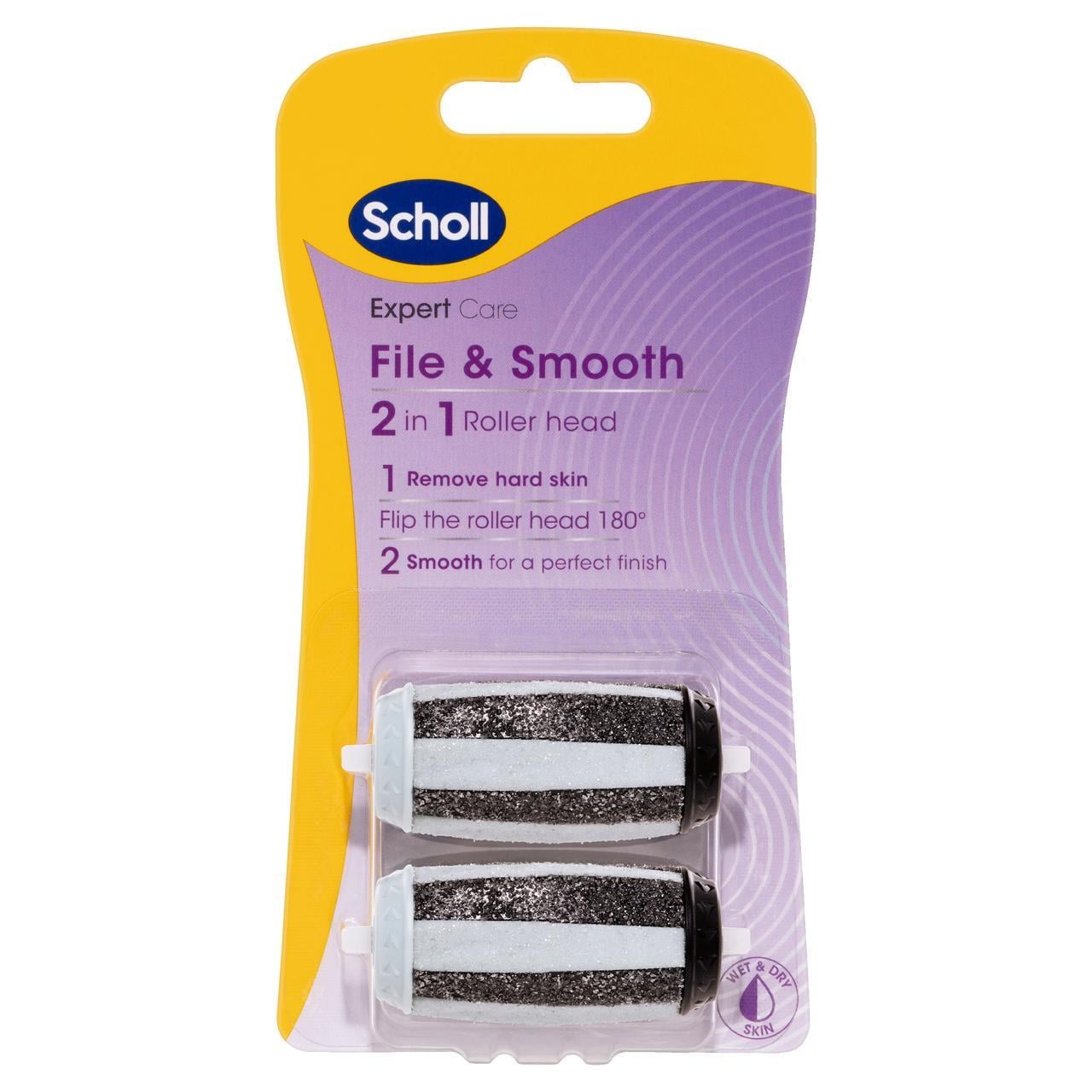 Насадки роликовые 2 в 1 для электрической пилы Scholl Expert Care File&Smooth поворотные 2 шт. (33972630)