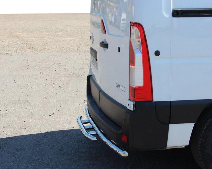Задняя дуга AK011 CAN для Renault Master 2011-2023 гг. нержавеющая сталь Хром Задняя дуга AK011 CAN для Renault Master 2011-2023 гг. нержавеющая сталь Хром