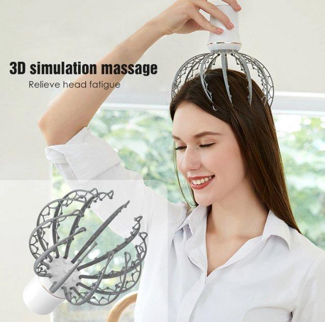 Масажер для голови Benbo Vibro Head Massager електричний 3 режими - фото 2