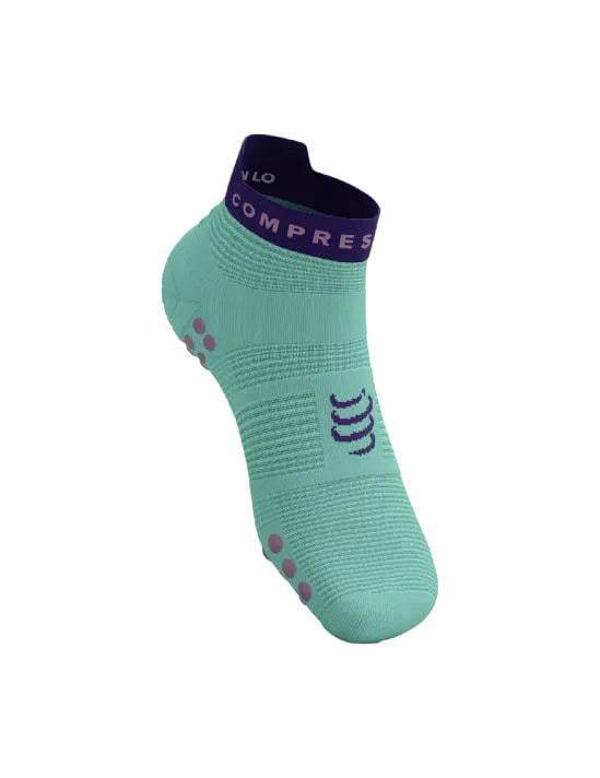 Шкарпетки Compressport Pro Racing Socks V4.0 Run Low T1 Shell Blue/Purple - фото 4