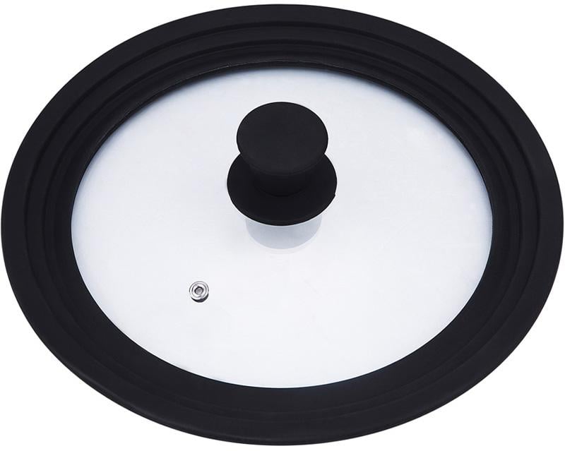 Крышка универсальная Alpina Lima стеклянная с силиконовым ободком 24-28 см (AL-07770)