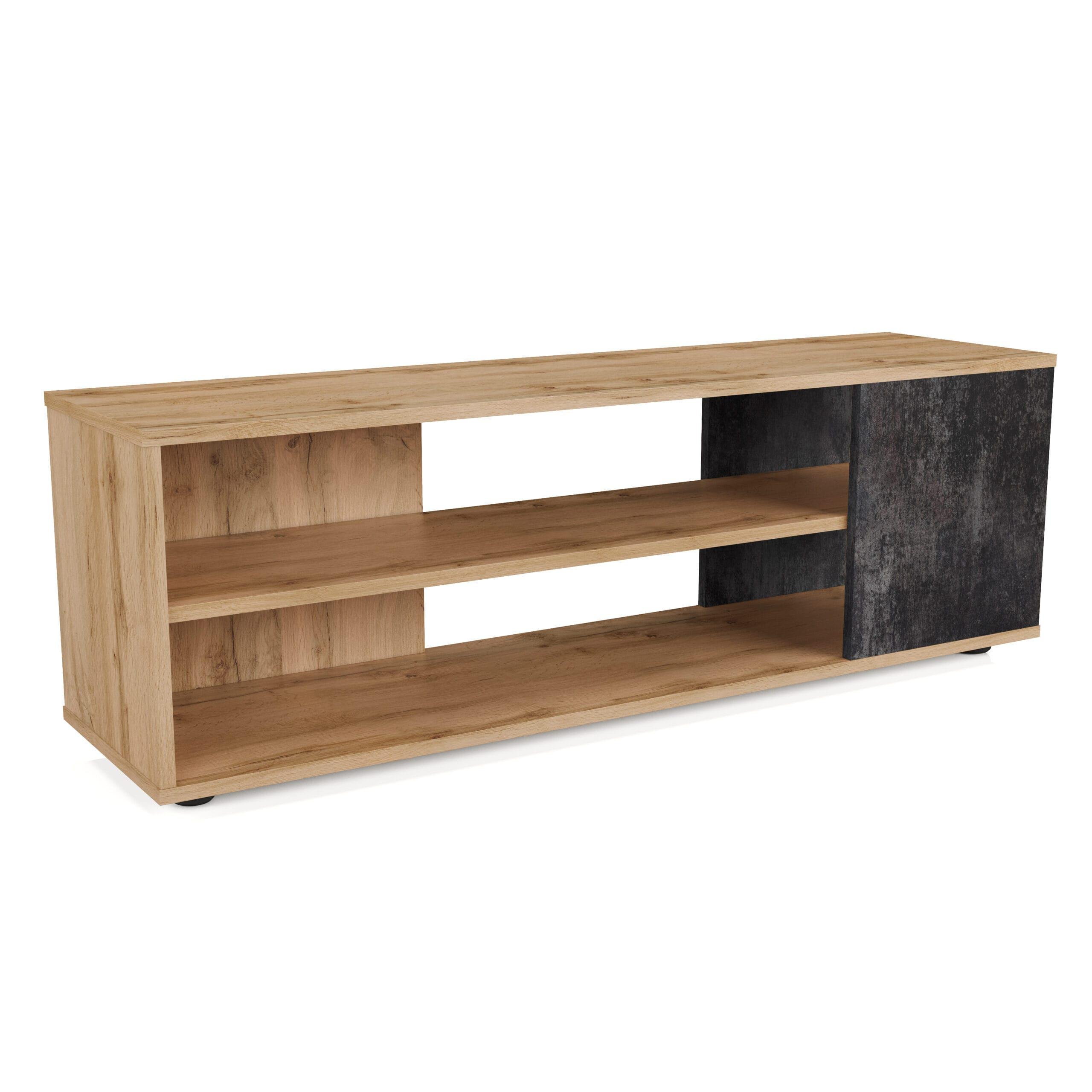 Тумба для ТВ Nikoshop L-3 1200х320х400 мм Аппалачи/Бетон Темный Тумба для ТВ Nikoshop L-3 1200х320х400 мм Аппалачи/Бетон Темный