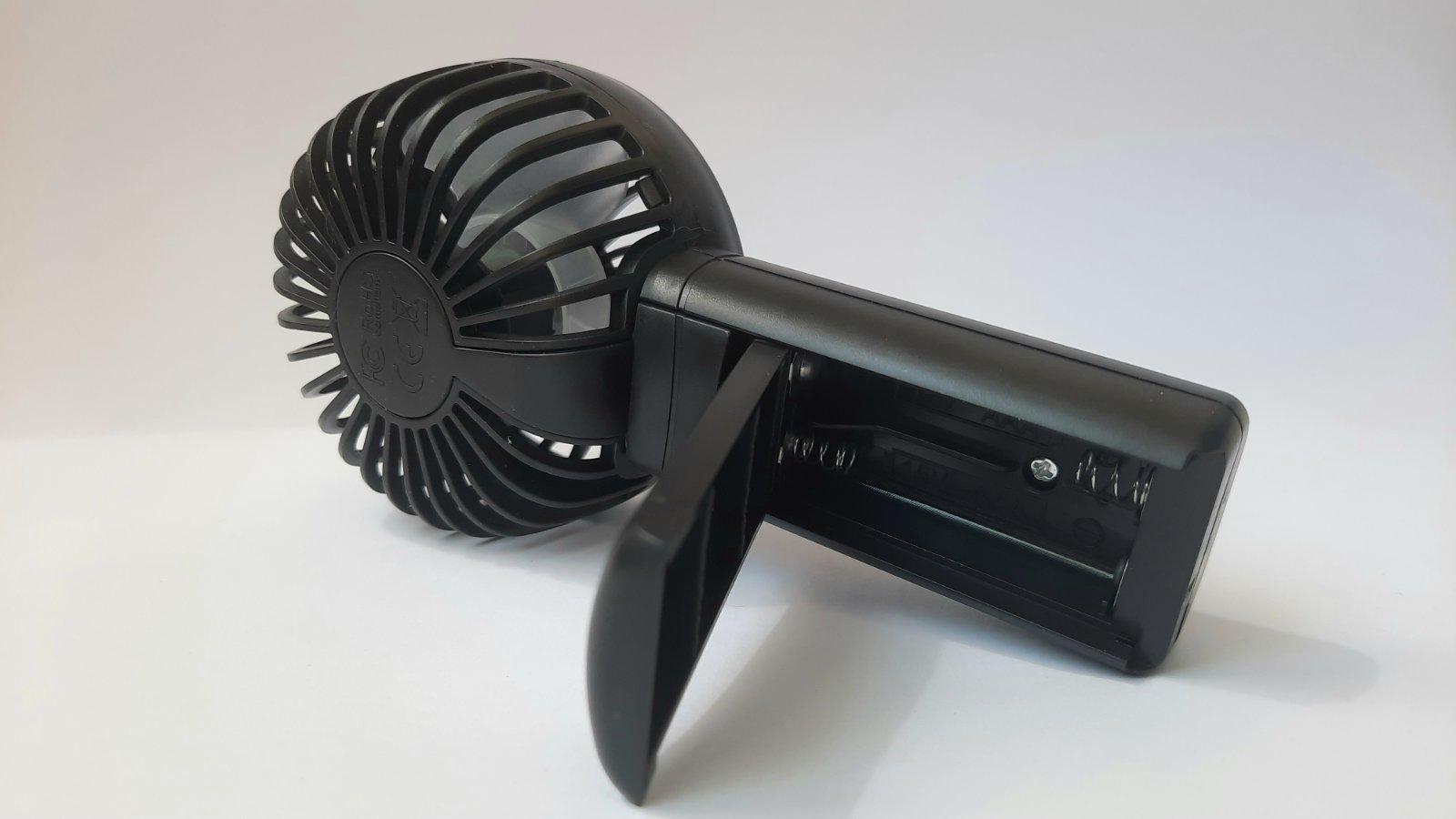 Вентилятор ручний від 2 батарей ААА Чорний (WF-7122) - фото 10 Вентилятор ручний від 2 батарей ААА Чорний (WF-7122) - фото 10