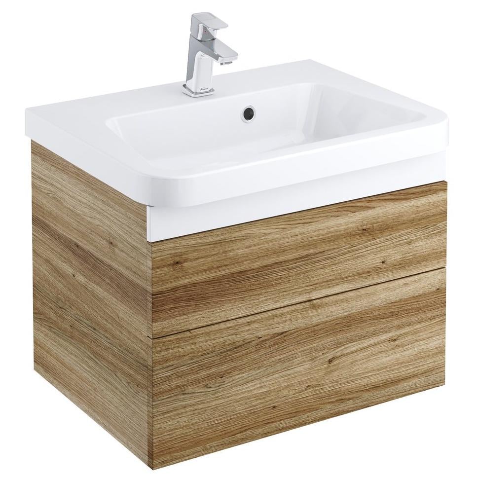 Тумба під умивальник підвісна Ravak SD 10° II X000001285 55x45x45 см Коричневий (115556)