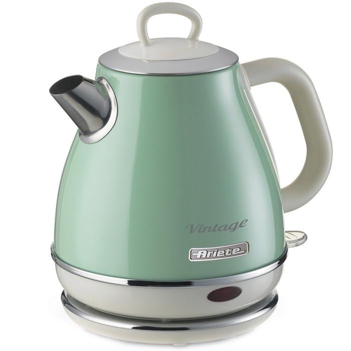 Электрочайник Ariete 2868 GR Vintage 1 л 1630 Вт Stainless Steel Green (00C286804AR0)