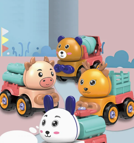 Конструктор детский Животные с отверткой и шурупами 4 разборные машинки в кейсе (2703935873) - фото 4 Конструктор детский Животные с отверткой и шурупами 4 разборные машинки в кейсе (2703935873) - фото 4