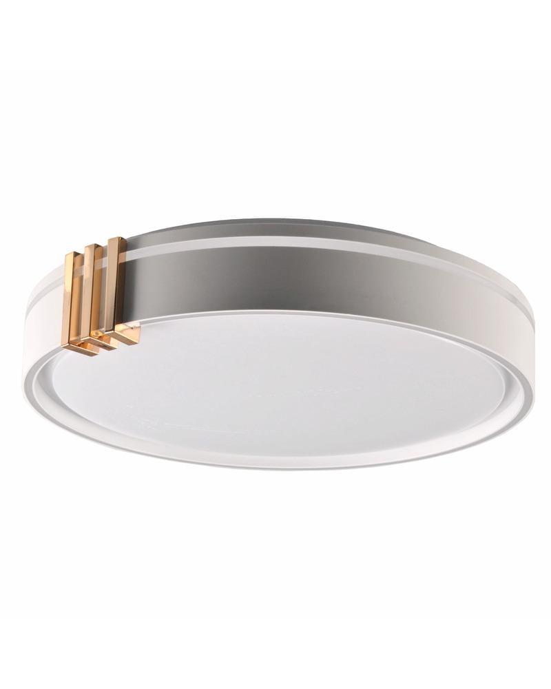 Потолочный светильник Goldlux 328847 Arletta 40 LED 1x48W 3000K-6000K 5200Lm IP44 Серый