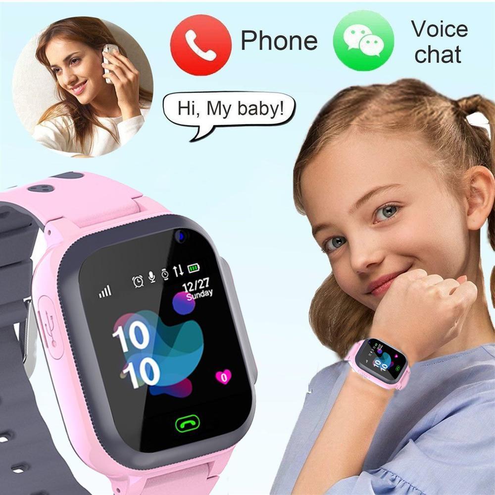 Смарт-часы детские Smart Watch S1 с видеозвонком GPS SIM-карта Pink (18582) - фото 3