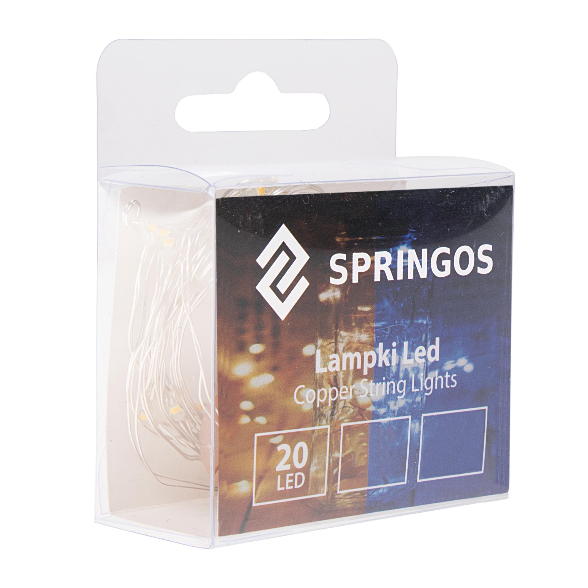 Гірлянда пробка у пляшку Springos на батарейках 20 LED 1,9 м Warm white (CL0026) - фото 5 Гірлянда пробка у пляшку Springos на батарейках 20 LED 1,9 м Warm white (CL0026) - фото 5