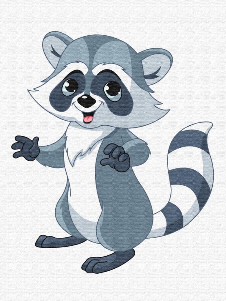 Детская картина по номерам Brushme Енотик (MEX6356)