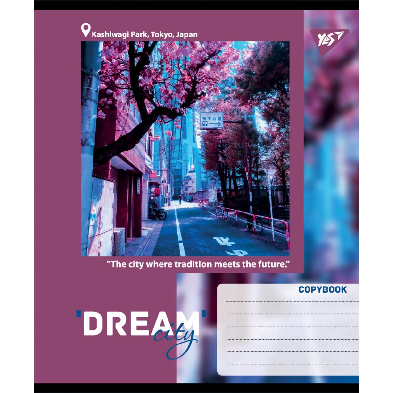 Тетрадь школьная YES Dream City линия 96 л. (767708) Тетрадь школьная YES Dream City линия 96 л. (767708)