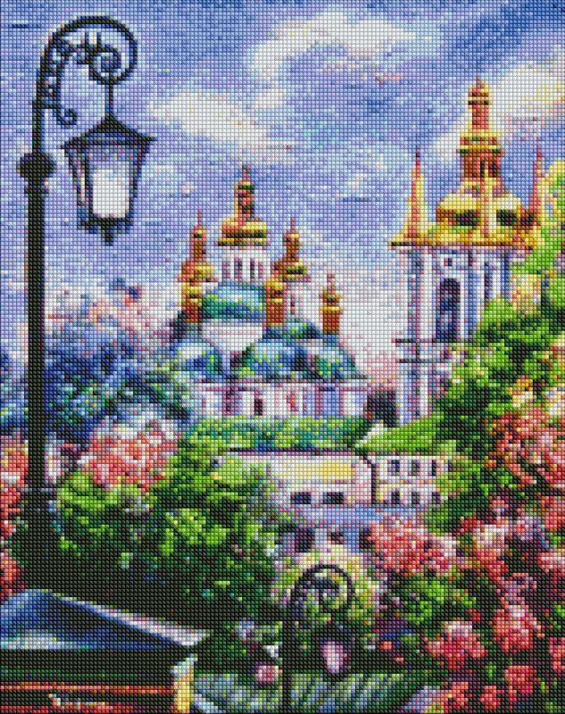 ᐉ Алмазная мозаика Идейка Киев золотоверхий весной 40x50 см (AMO7245 ...