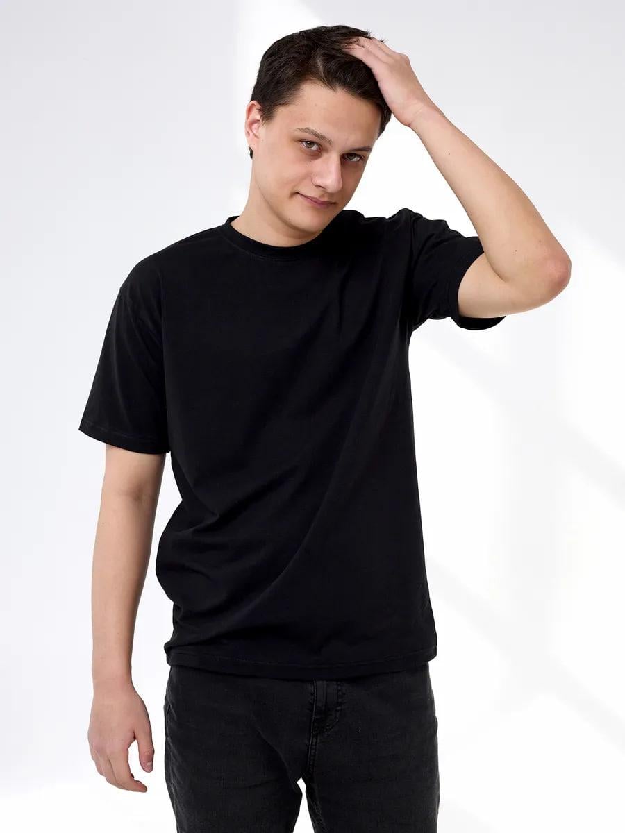 Футболка базова бавовна 3XL Чорний (123123124)