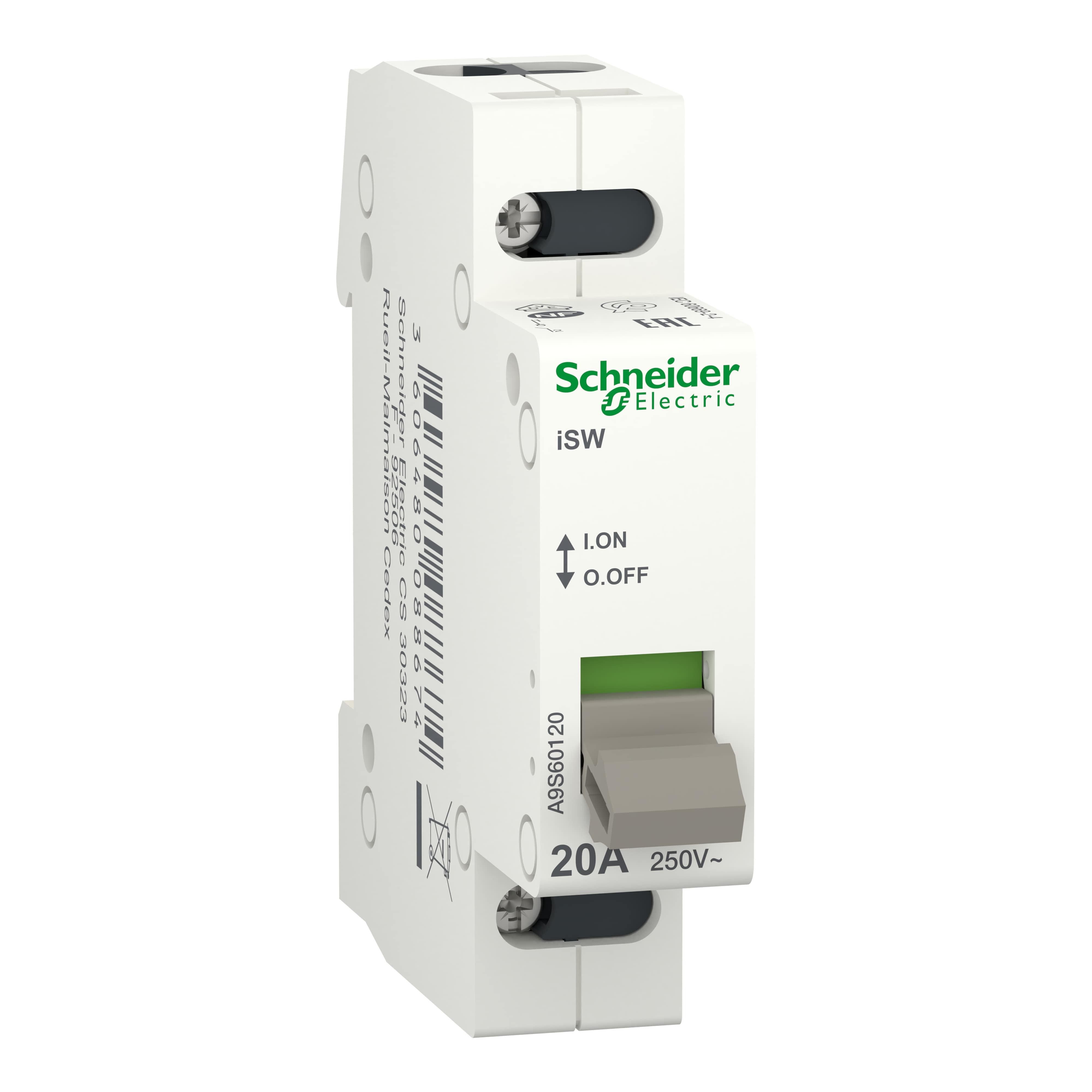 Выключатель нагрузки Schneider Electric Acti9 iSW 1P 20A (A9S60120)
