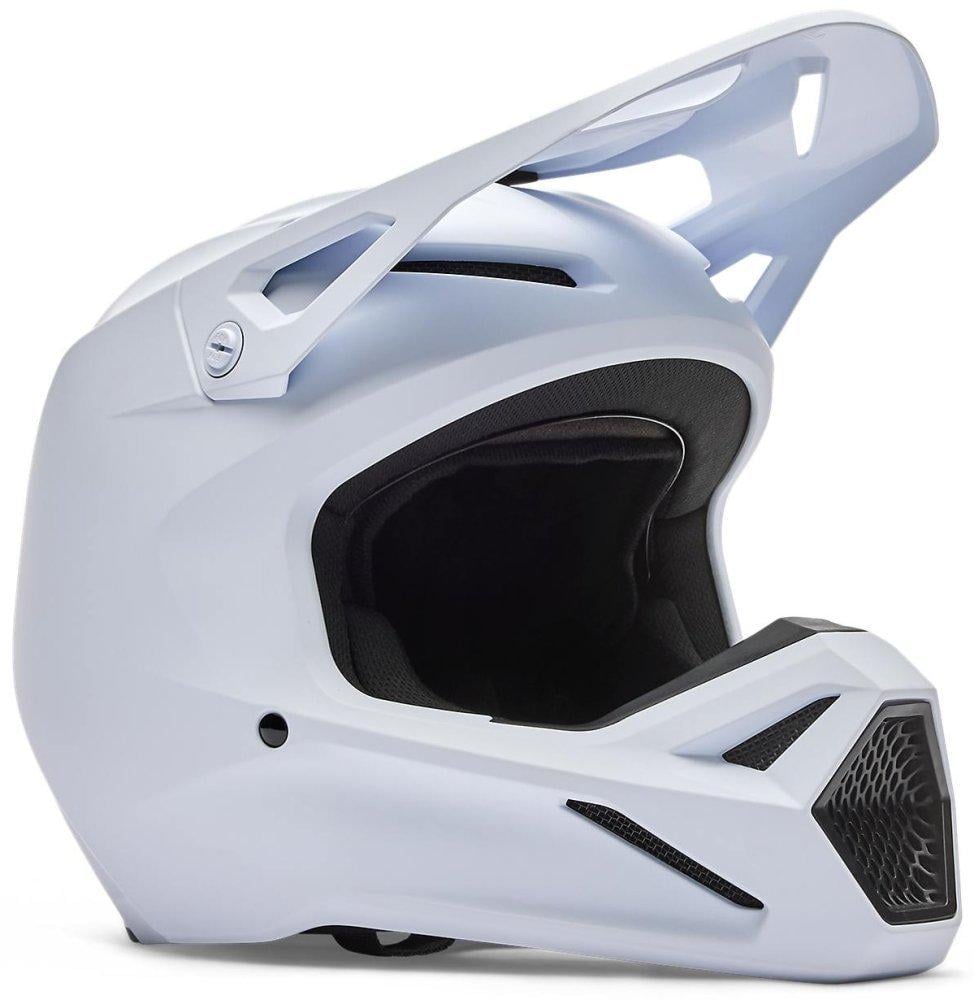 Мотошлем детский Fox YTH V1 Helmet SOLID M White (50365)