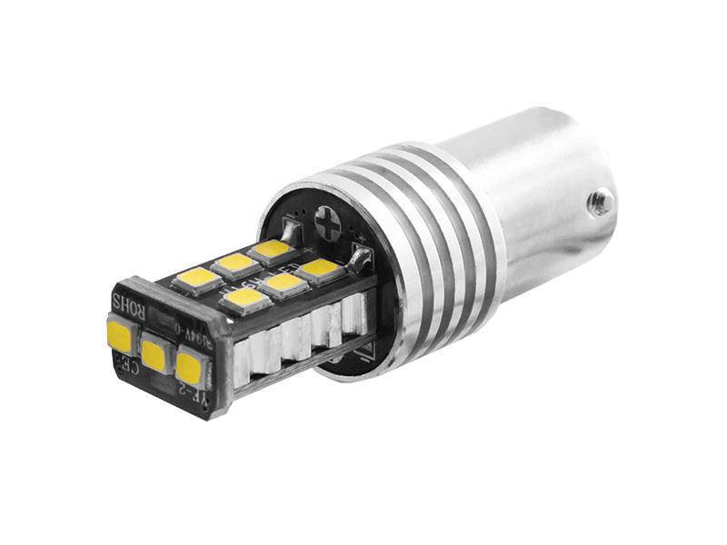 Автолампа светодиодная T25 P21W 1156 12 В SMD2835-15led Белый (1281)