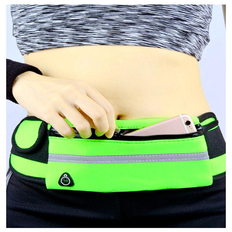 Сумка на пояс J&B спортивная для бега Салатовый - фото 3 Сумка на пояс J&B спортивная для бега Салатовый - фото 3