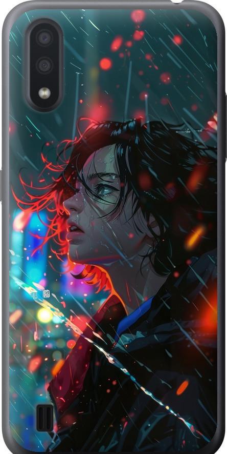 Чохол на Samsung Galaxy A01 A015F Нічні вогні (6096t-1842-42517)