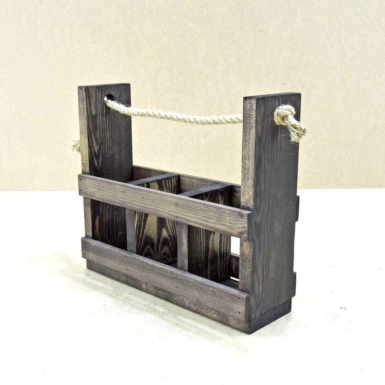 Корзинка подарочная из дерева Уорик 3 Морион (ПДК-300711)