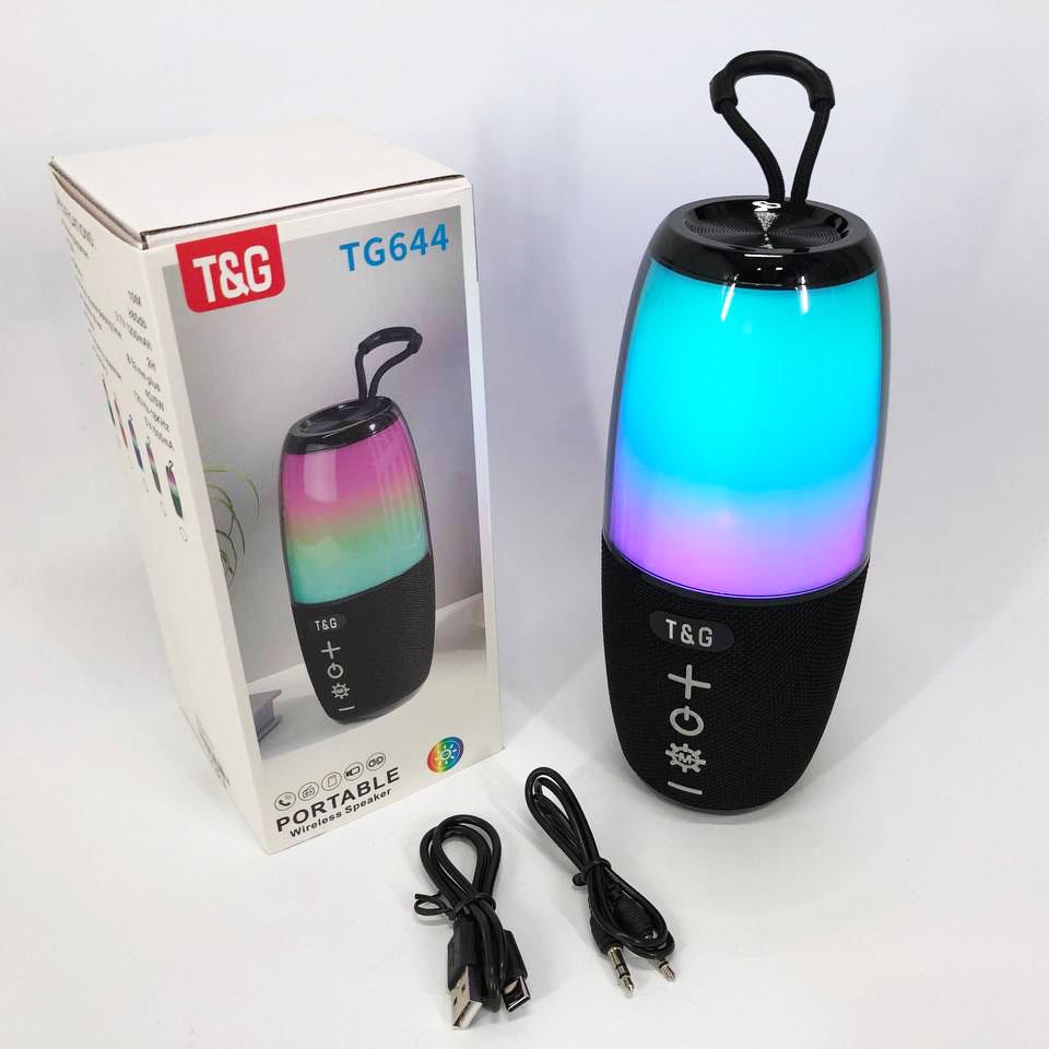 Колонка портативна TG644 5W з RGB підсвічуванням та ремінцем Чорний - фото 8 Колонка портативна TG644 5W з RGB підсвічуванням та ремінцем Чорний - фото 8