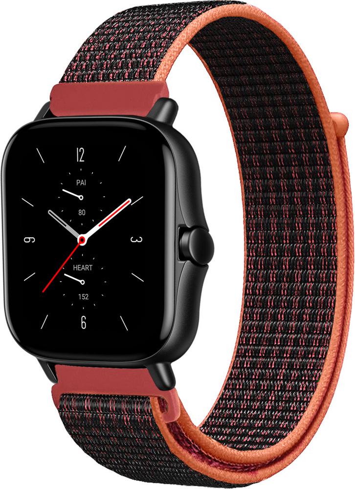 Ремінець нейлоновий Sport Loop для Amazfit GTS 2e Black/Red (15028-44) Ремінець нейлоновий Sport Loop для Amazfit GTS 2e Black/Red (15028-44)